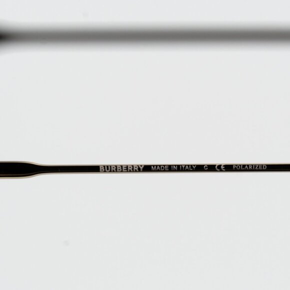 Burberry Men Sunglasses Light Gold Brown Polarized Rectangular BE3130 110983 NEW - Picture 7 of 9